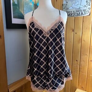 Victoria’s Secret plaid camisole and shorts set